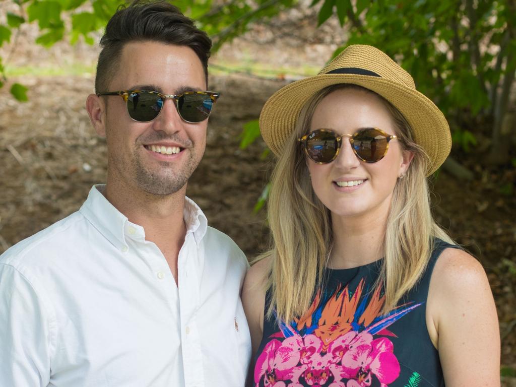 Tom Forwood and Tori Stringer at the North Shore Beach Party at Glen Ewin Estate for the Crush Festival. Picture: Matthew Kroker