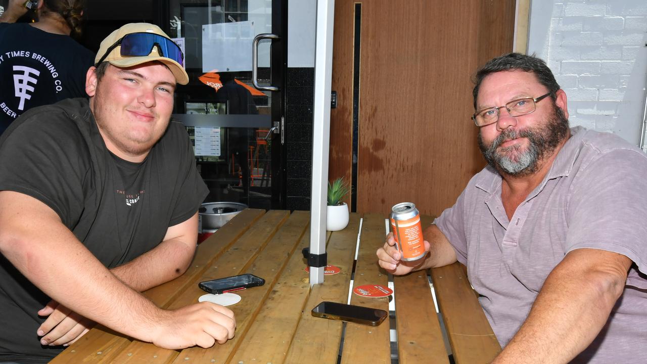 People at Easy Times Brewing ahead of day one of the Gabba Test vs. the West Indies. Thursday January 25, 2024. Picture, John Gass