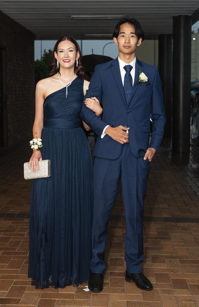 Georgia Hansen partners Tom Peart to the Toowoomba Grammar School formal at Rumours International, Wednesday, November 13, 2024. Picture: Kevin Farmer