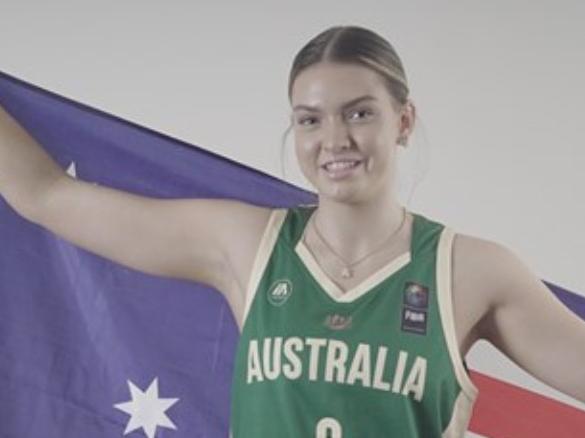 Brisbane Capitals' young gun Hillary Fuller travelled to PNG to represent Australia at the Oceania Championships in 2023. Picture: Brisbane Capitals Facebook.