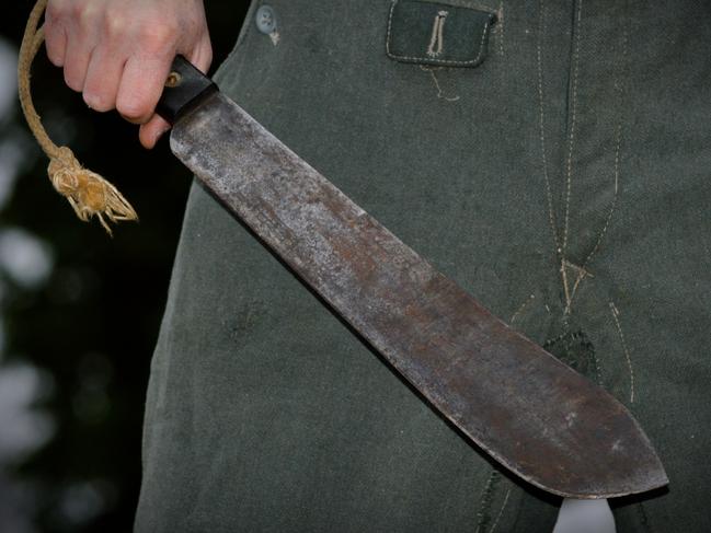 Man wielding a machete. Generic. Picture: iStock