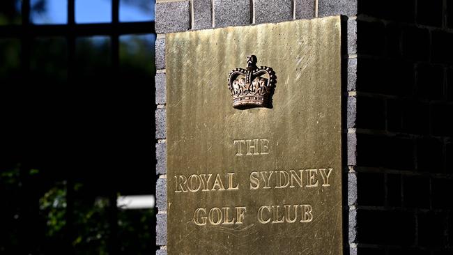 The court heard the polluted waters enter the Royal Sydney Golf Club’s water catchment in Sydney. Picture: NCA NewsWire/Bianca De Marchi