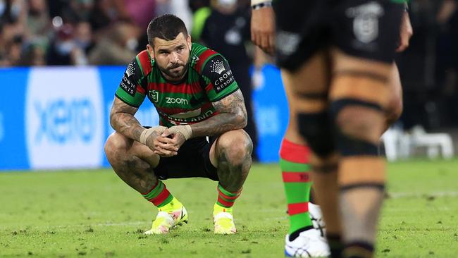 Adam Reynolds misses a late field goal during the 2021 NRL grand final. Picture: Adam Head