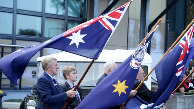 Anzac Day service for the Geebung, Zillmere, Bald Hills, Aspley RSL Sub Branch at the Zillmere PCYC. Picture: Chris McCormack.