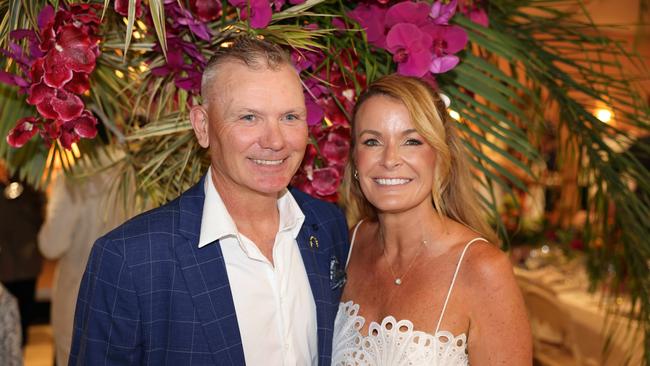 Tim Dawes and Belinda Dawes at the Magic Millions Race Day 2025 at Gold Coast Turf Club for Gold Coast at Large. Picture, Portia Large.