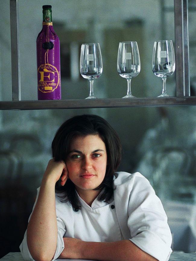 Karen Martini at the Melbourne Wine Room in 1998