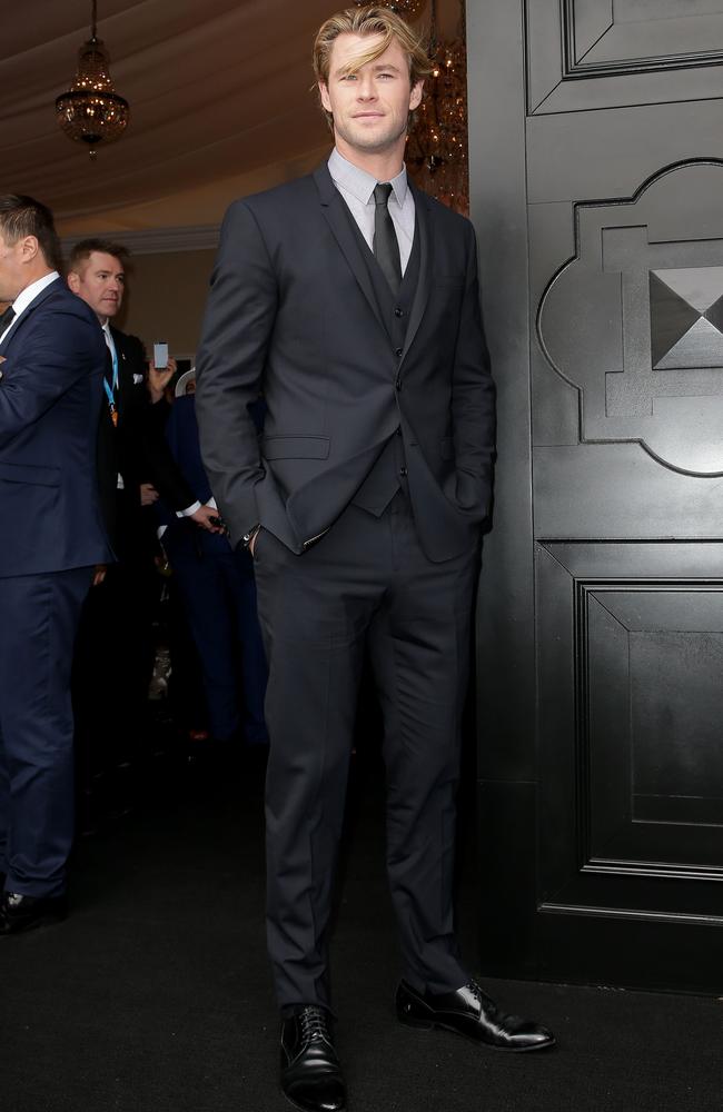 Chris Hemsworth brought some Hollywood charm to the party.