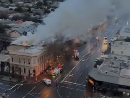 Fire at North Adelaide’s iconic Oxford Hotel Saturday 27th July 2024 Picture: 7NEWS