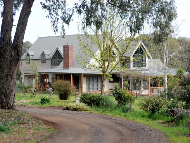 The Tromp family's Silvan, Victoria farm. Picture: Andrew Henshaw