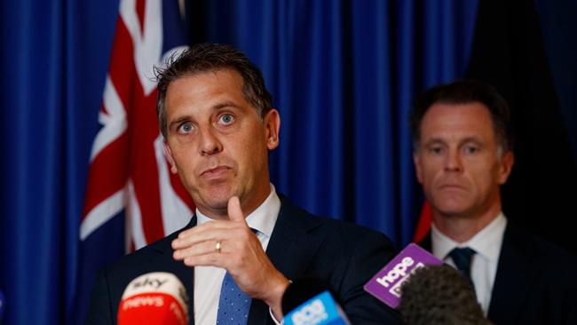 NSW Premier Chris Minns and Health Minister Ryan Park. The government will introduce reforms allowing GPs to diagnose and prescribe medication for ADHD. Picture: NewsWire / Nikki Short