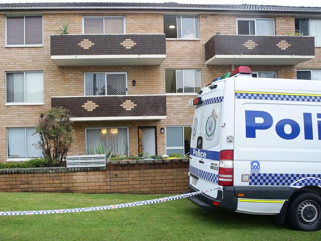 The unit block where the body was found. Picture: Martin Lange