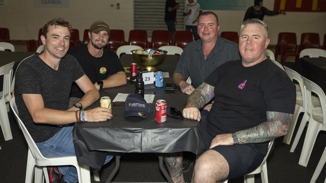 Xy, Andrew, Aaron and Andrew at the NT Fight Series XI at Ventia Stadium. Picture: Pema Tamang Pakhrin