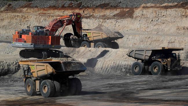 Work at the New Acland coalmine on the Darling Downs, near Toowoomba.