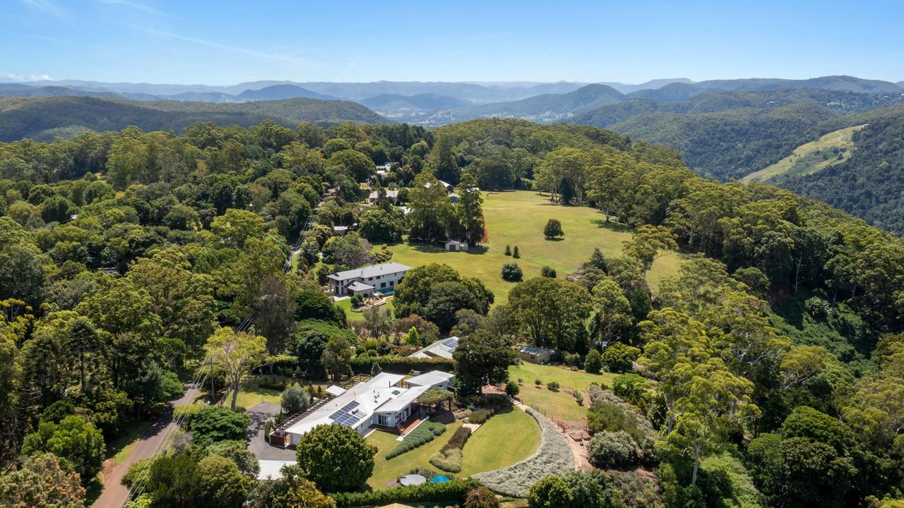 The home is surrounded by the spectacular scenery of the Sunshine Coast Hinterland