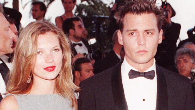 Johnny Depp and Kate Moss are said to still be friends. Picture: AP.