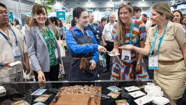 Delegates enjoy a taste of South Australia at the recent Australian Tourism Exchange in Brisbane. Picture: Supplied