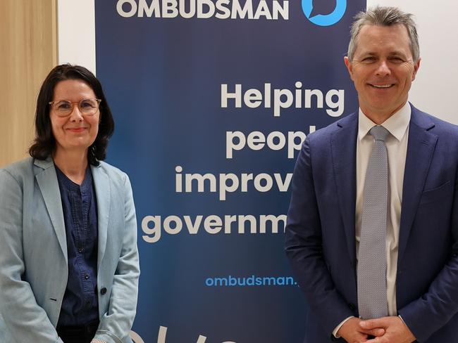 The new independent National Student Ombudsman will be led by Sarah Bendall (L), pictured with Jason Clare, in an image posted to social media on November 29, 2024. Picture: Facebook