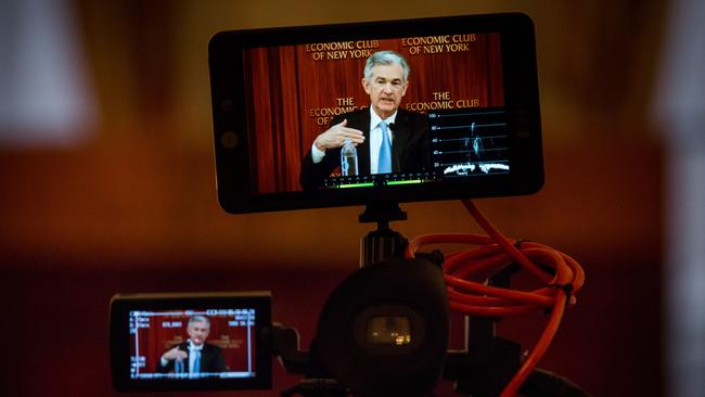 Federal Reserve chairman Jerome Powell has vowed to provide ‘as much relief and stability as we can during this period of constrained economic activity’. Picture: Bloomberg