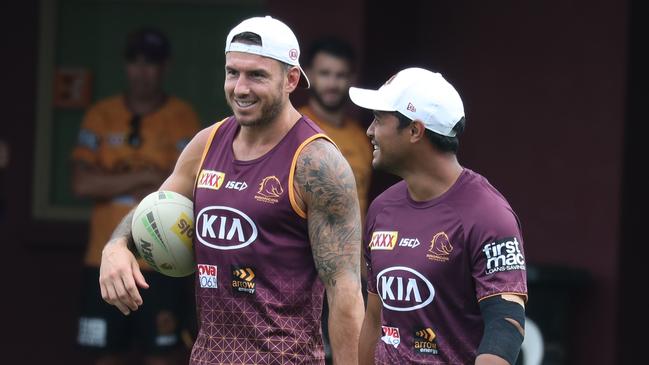 Senior players, including Anthony Milford, urged Seibold to select Darius Boyd at centre. Picture: Annette Dew