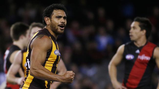 Hawthorn’s big win over Essendon gave it a much-needed percentage boost. Picture: Colleen Petch