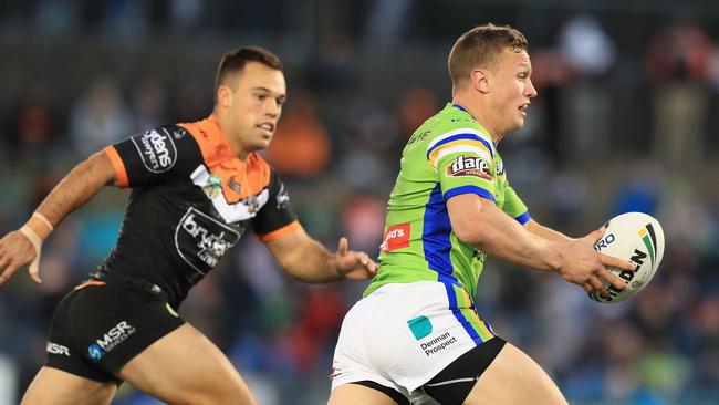 Jack Wighton has spent the pre-season training at five-eighth. Picture: Getty Images