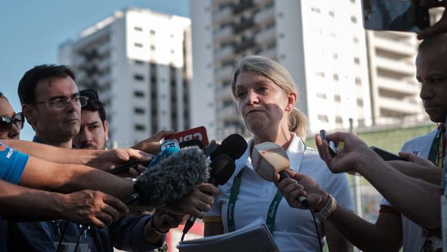 Australian chef de mission Kitty Chiller at the Olympic village in Rio.