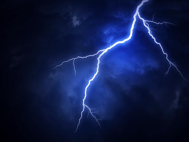 Water slides near lightning strike at school