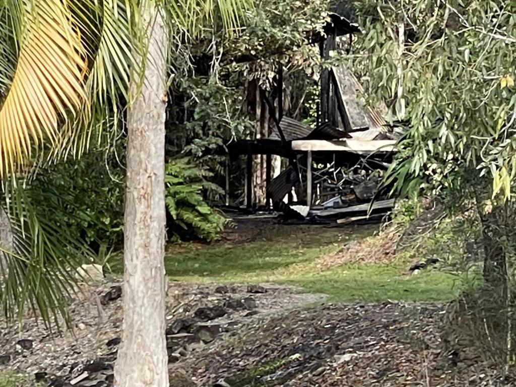 Police are investigating a fire at a cabin off Star Drive in the Whitsundays that claimed the life of one person. Picture: Fergus Gregg