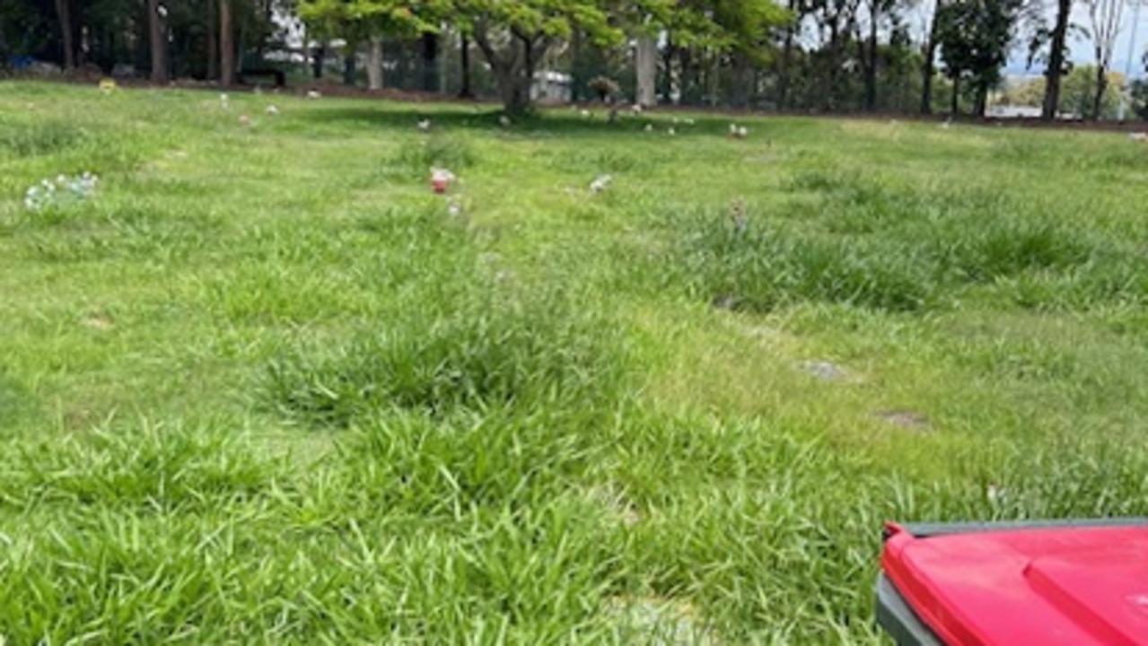 Mt Gravatt Cemetery grass so long man used scissors to find nan’s grave ...