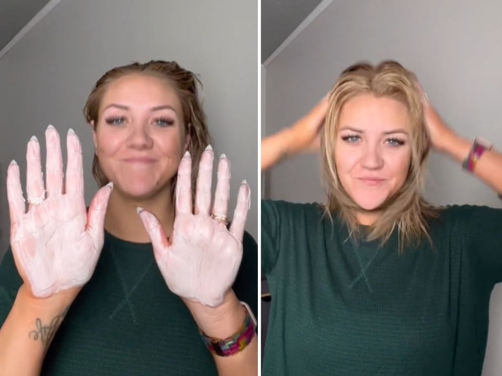 Here’s how to use the K18 hair mask. TikTok: @lindseymariecolor_