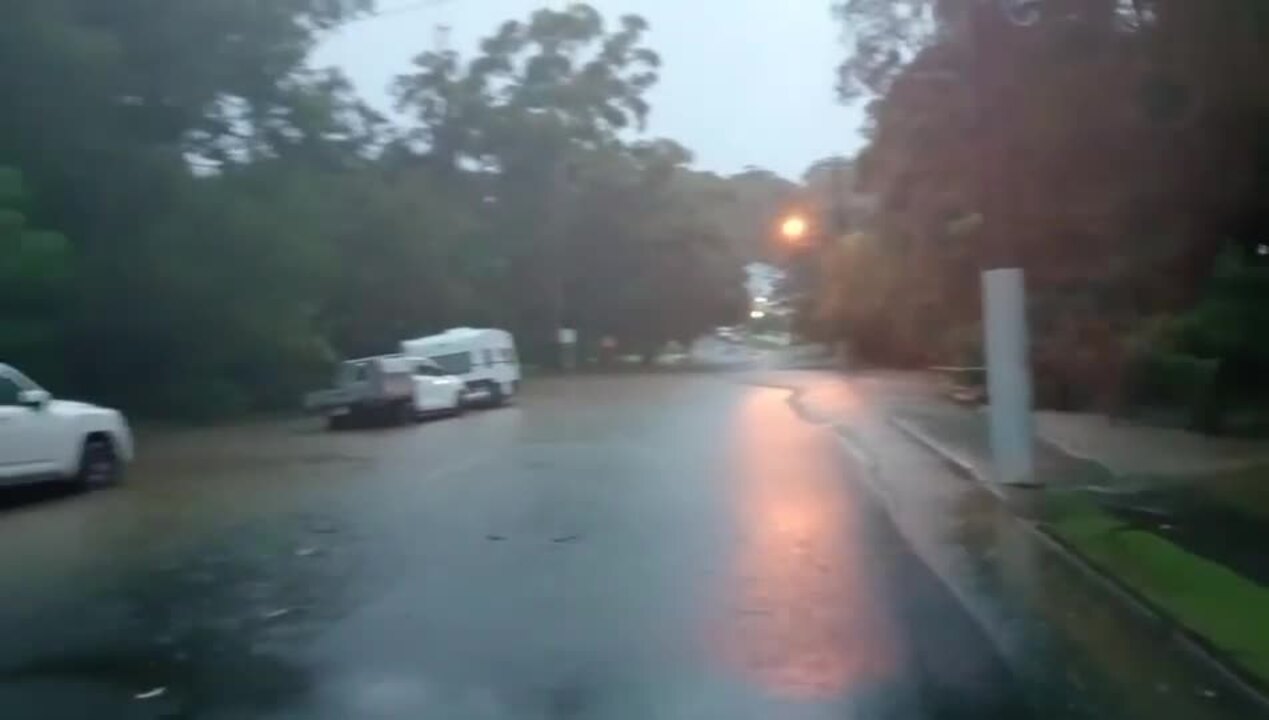 Over 140mm of rain has fallen at Currumbin