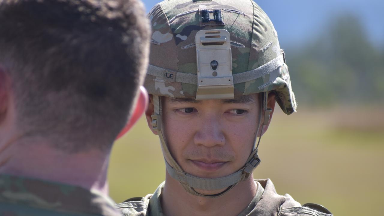 Alpha Battery battery commander Captain Phillip Le.