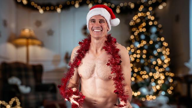 Jodie &amp; Hayesy's Hot Dads of Adelaide 2025" calendar featuring Mr December himself, ‘Hayesy’. Picture: Brett Hartwig