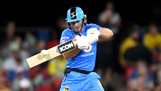 It was a masterful innings by Jon Wells in the Strikers nailbiting win over the Melbourne Stars (Photo by Bradley Kanaris/Getty Images )