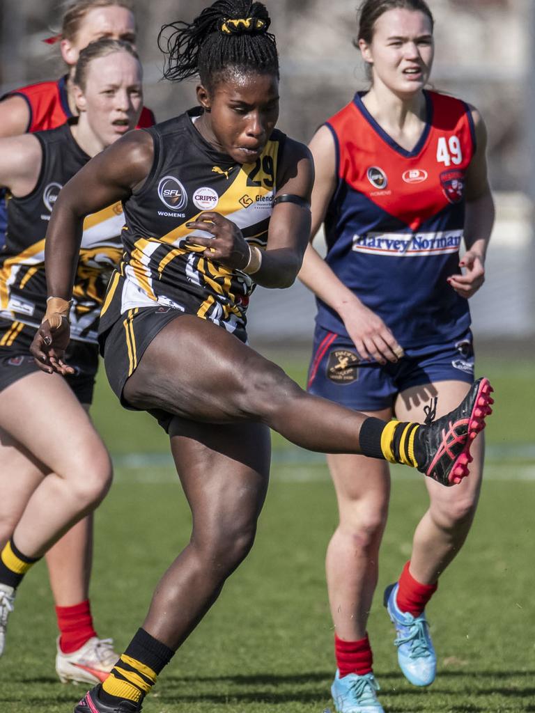 Agnes Sakina is a player to watch in 2025 for Kingborough. Picture: Caroline Tan