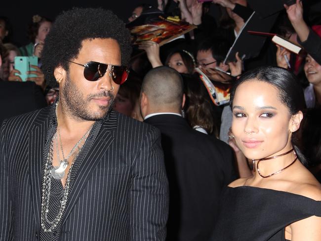 Father and daughter ... Lenny Kravitz and Zoe Kravitz. Picture: Supplied.