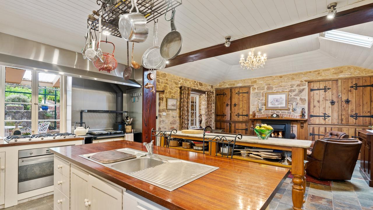 The home’s open-plan kitchen. Supplied.