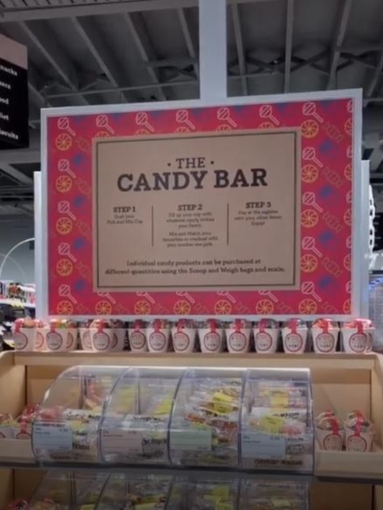 A new Coles down the road has also opened with a bunch of exciting features, including a candy bar …