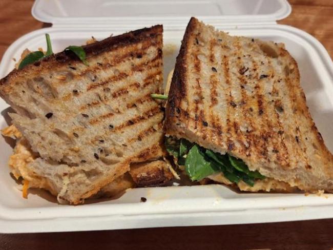 The customer was charged 90 cents to toast the sandwich. Picture: Reddit