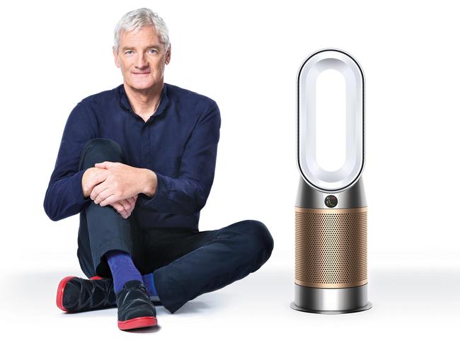 Sir James Dyson and the Dyson Air Purifier with Formaldehyde sensor.