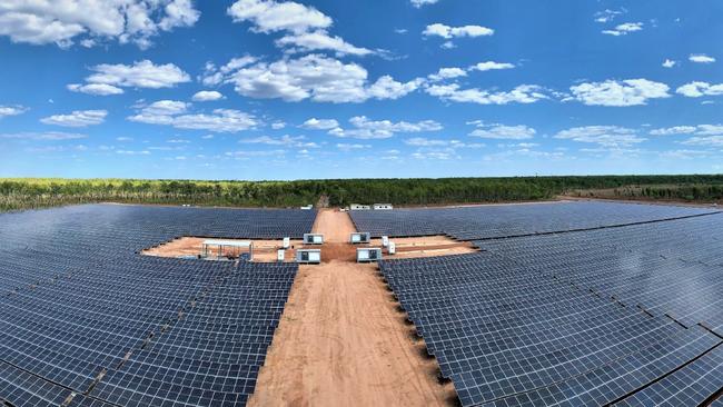 Robertson Barracks' solar farm will produce up top 40 per cent of the Barracks' energy needs by the end of 2023. Picture: Supplied