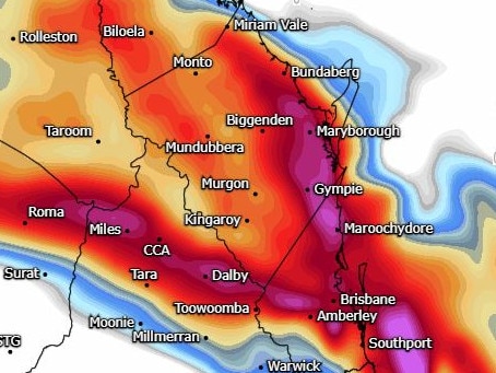 Severe storms could impact South East Queensland this afternoon. Picture: weatherwatch.net.au