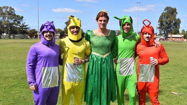 The Teletubbies also featured. Picture: Seaton Ramblers Football Club