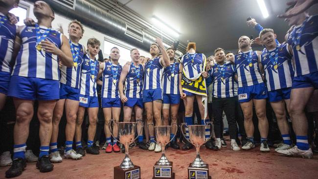 Three cups for the ‘Roos in 2022. Picture: Valeriu Campan