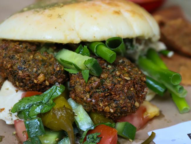 The falafel sandwich. Picture: Jenifer Jagielski