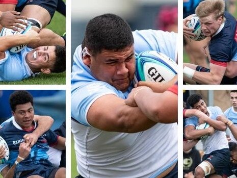 Things are heating up in the national U16, U19 national rugby championships. Pics: Julian Andrews