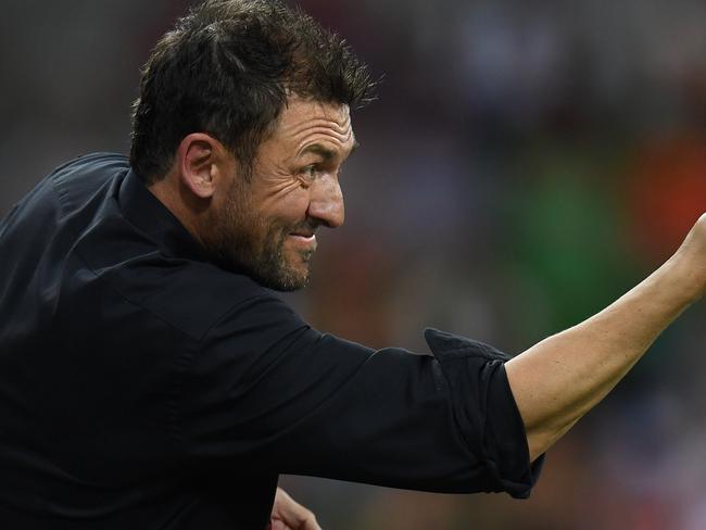 Wanderers coach Tony Popovic is seen during the round 16 A-League match between Melbourne City and the Western Sydney Wanderers at AAMI Park in Melbourne, Friday, Jan.6, 2016. (AAP Image/Julian Smith) NO ARCHIVING, EDITORIAL USE ONLY