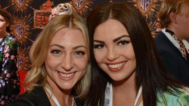 Jade Quinlivan and Sara Weckerle at Australian premiere of ‘Elvis’ at Event Cinemas Pacific Fair, Broadbeach. Pic: Regina King
