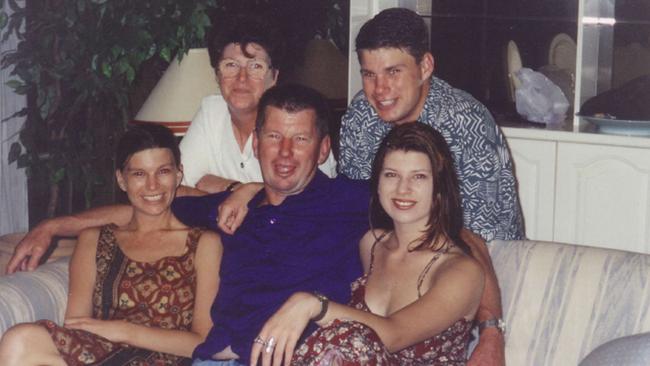 Kellie Ann Carmichael (R) with her father John, mother Margaret, brother Danny and sister Karen.