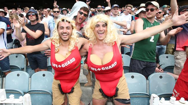 Members of the Barmy Army have never been afraid to be politically incorrect. Picture: Michael Klein